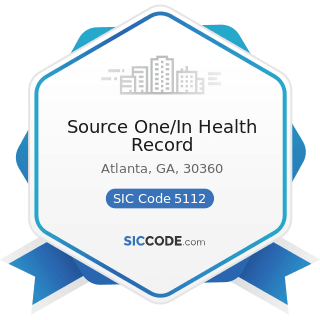 Source One/In Health Record - SIC Code 5112 - Stationery and Office Supplies
