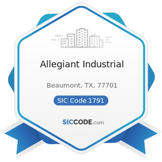 Allegiant Industrial - SIC Code 1791 - Structural Steel Erection