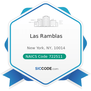 Las Ramblas - NAICS Code 722511 - Full-Service Restaurants