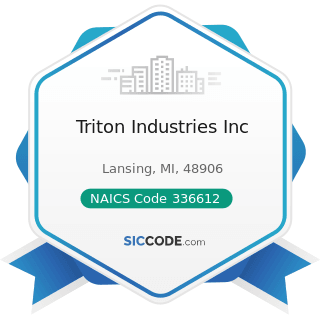 Triton Industries Inc - NAICS Code 336612 - Boat Building