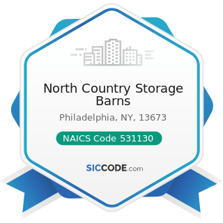 North Country Storage Barns - NAICS Code 531130 - Lessors of Miniwarehouses and Self-Storage...