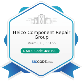 Heico Component Repair Group - NAICS Code 488190 - Other Support Activities for Air...