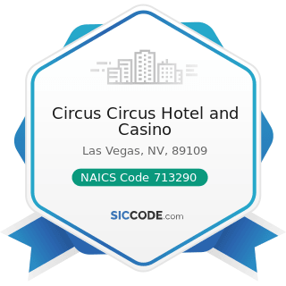 Circus Circus Hotel and Casino - NAICS Code 713290 - Other Gambling Industries