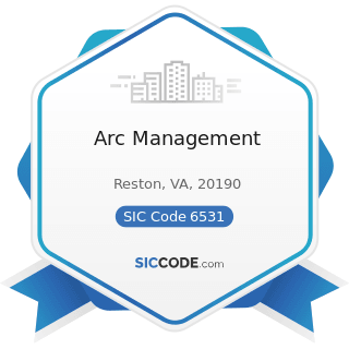 Arc Management - SIC Code 6531 - Real Estate Agents and Managers