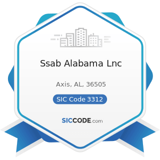 Ssab Alabama Lnc - SIC Code 3312 - Steel Works, Blast Furnaces (including Coke Ovens), and...