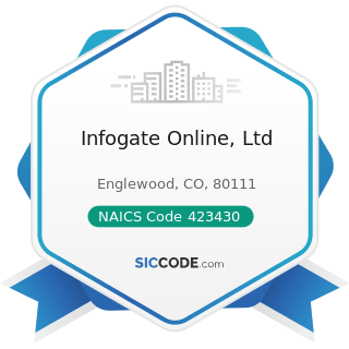 Infogate Online, Ltd - NAICS Code 423430 - Computer and Computer Peripheral Equipment and...