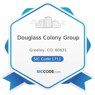 Douglass Colony Group - SIC Code 1711 - Plumbing, Heating and Air-Conditioning