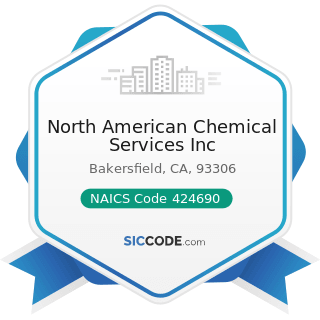 North American Chemical Services Inc - NAICS Code 424690 - Other Chemical and Allied Products...