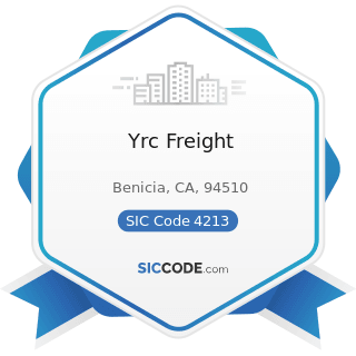 Yrc Freight - SIC Code 4213 - Trucking, except Local