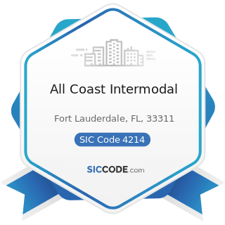 All Coast Intermodal - SIC Code 4214 - Local Trucking with Storage