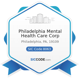 Philadelphia Mental Health Care Corp - SIC Code 8063 - Psychiatric Hospitals