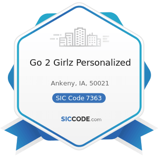 Go 2 Girlz Personalized - SIC Code 7363 - Help Supply Services