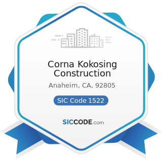 Corna Kokosing Construction - SIC Code 1522 - General Contractors-Residential Buildings, other...