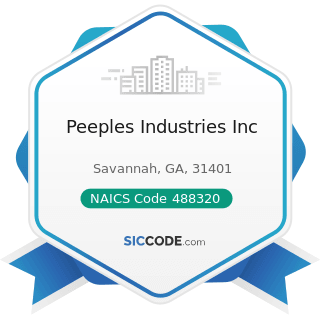 Peeples Industries Inc - NAICS Code 488320 - Marine Cargo Handling