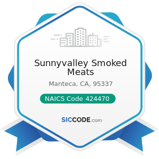 Sunnyvalley Smoked Meats - NAICS Code 424470 - Meat and Meat Product Merchant Wholesalers