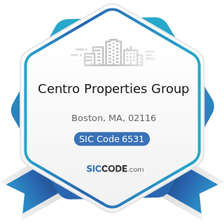 Centro Properties Group - SIC Code 6531 - Real Estate Agents and Managers