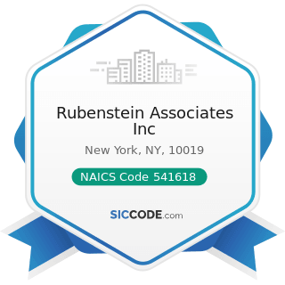 Rubenstein Associates Inc - NAICS Code 541618 - Other Management Consulting Services