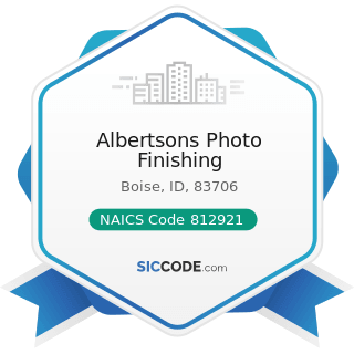 Albertsons Photo Finishing - NAICS Code 812921 - Photofinishing Laboratories (except One-Hour)