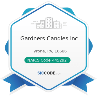 Gardners Candies Inc - NAICS Code 445292 - Confectionery and Nut Stores