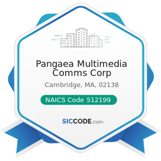 Pangaea Multimedia Comms Corp - NAICS Code 512199 - Other Motion Picture and Video Industries