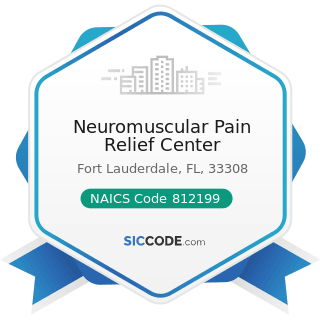 Neuromuscular Pain Relief Center - NAICS Code 812199 - Other Personal Care Services