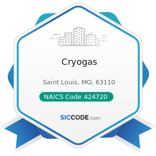 Cryogas - NAICS Code 424720 - Petroleum and Petroleum Products Merchant Wholesalers (except Bulk...