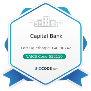 Capital Bank - NAICS Code 522110 - Commercial Banking