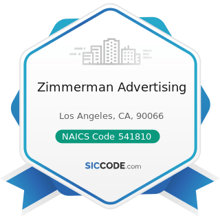 Zimmerman Advertising - NAICS Code 541810 - Advertising Agencies