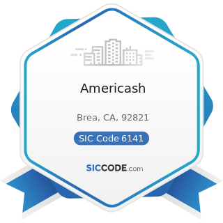 Americash - SIC Code 6141 - Personal Credit Institutions