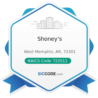 Shoney's - NAICS Code 722511 - Full-Service Restaurants