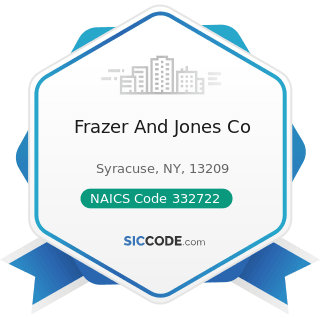 Frazer And Jones Co - NAICS Code 332722 - Bolt, Nut, Screw, Rivet, and Washer Manufacturing
