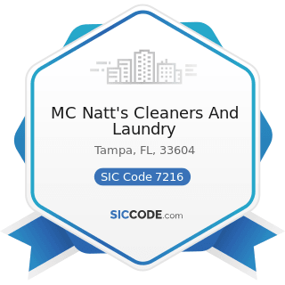MC Natt's Cleaners And Laundry - SIC Code 7216 - Drycleaning Plants, except Rug Cleaning