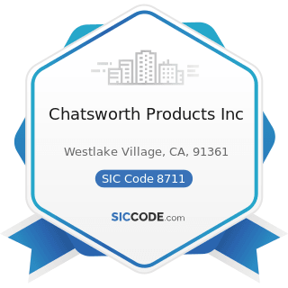 Chatsworth Products Inc - SIC Code 8711 - Engineering Services