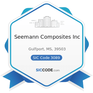 Seemann Composites Inc - SIC Code 3089 - Plastics Products, Not Elsewhere Classified