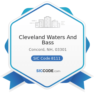 Cleveland Waters And Bass - SIC Code 8111 - Legal Services