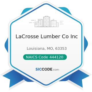 LaCrosse Lumber Co Inc - NAICS Code 444120 - Paint and Wallpaper Retailers