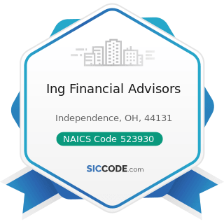 Ing Financial Advisors - NAICS Code 523930 - Investment Advice