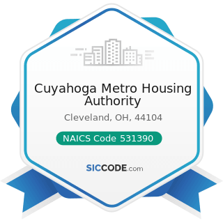 Cuyahoga Metro Housing Authority - NAICS Code 531390 - Other Activities Related to Real Estate