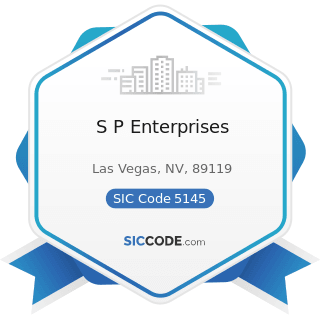 S P Enterprises - SIC Code 5145 - Confectionery