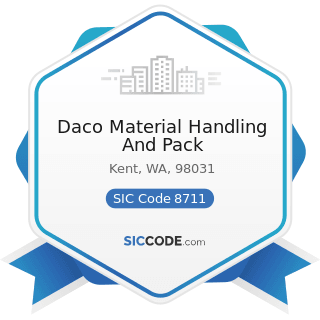 Daco Material Handling And Pack - SIC Code 8711 - Engineering Services