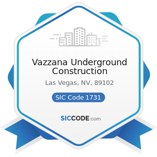 Vazzana Underground Construction - SIC Code 1731 - Electrical Work