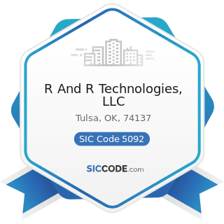 R And R Technologies, LLC - SIC Code 5092 - Toys and Hobby Goods and Supplies