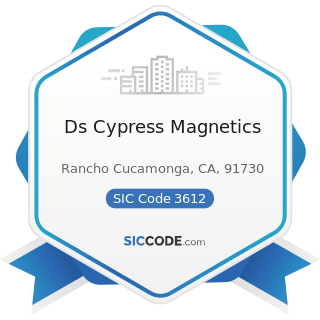 Ds Cypress Magnetics - SIC Code 3612 - Power, Distribution, and Specialty Transformers