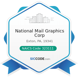 National Mail Graphics Corp - NAICS Code 323111 - Commercial Printing (except Screen and Books)