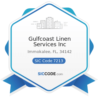 Gulfcoast Linen Services Inc - SIC Code 7213 - Linen Supply