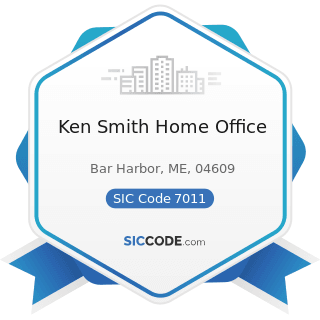 Ken Smith Home Office - SIC Code 7011 - Hotels and Motels