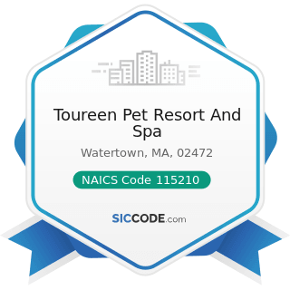 Toureen Pet Resort And Spa - NAICS Code 115210 - Support Activities for Animal Production