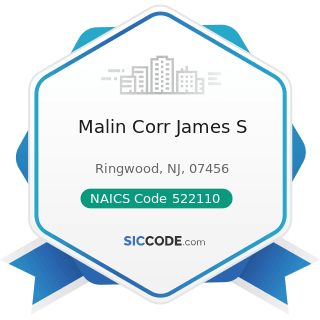 Malin Corr James S - NAICS Code 522110 - Commercial Banking