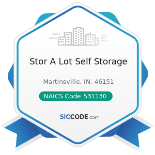 Stor A Lot Self Storage - NAICS Code 531130 - Lessors of Miniwarehouses and Self-Storage Units