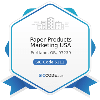 Paper Products Marketing USA - SIC Code 5111 - Printing and Writing Paper